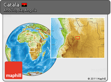 Physical Location Map of Catala