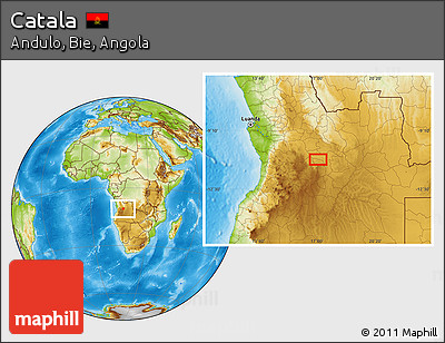 Physical Location Map of Catala