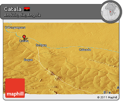 Physical Panoramic Map of Catala