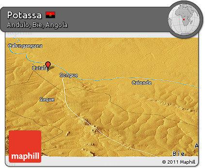 Physical Panoramic Map of Potassa