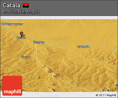 Physical Panoramic Map of Catala
