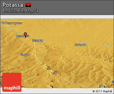 Physical Panoramic Map of Potassa
