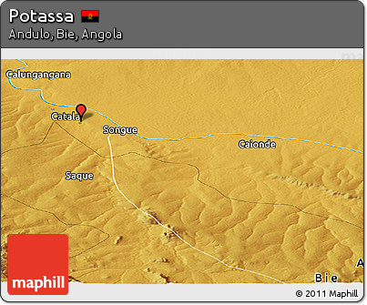 Physical Panoramic Map of Potassa