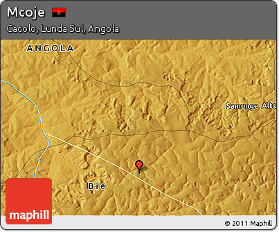 Physical 3D Map of Mcoje
