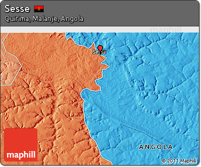 Political 3D Map of Sesse