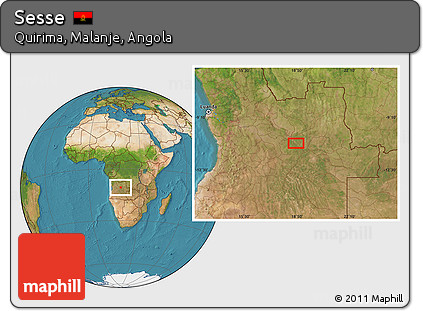 Satellite Location Map of Sesse