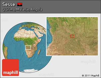 Satellite Location Map of Sesse