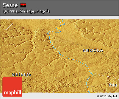Physical Panoramic Map of Sesse
