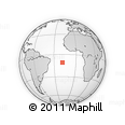 Outline Map of the Area around 10° 48' 54" S, 18° 37' 30" W, rectangular outline