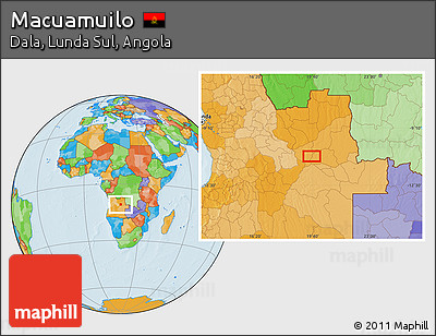 Political Location Map of Macuamuilo