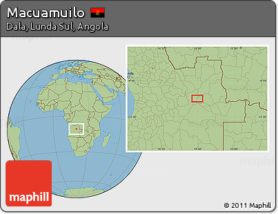 Savanna Style Location Map of Macuamuilo