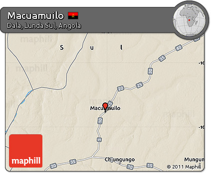 Shaded Relief Map of Macuamuilo