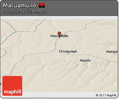 Shaded Relief Panoramic Map of Macuamuilo