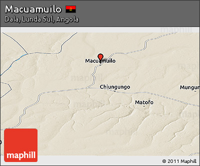 Shaded Relief Panoramic Map of Macuamuilo