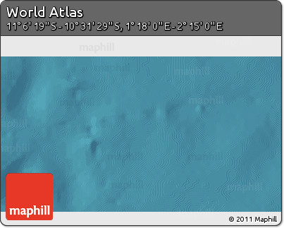 Satellite 3D Map of the Area around 10° 48' 54" S, 1° 46' 29" E