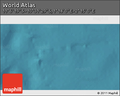 Satellite 3D Map of the Area around 10° 48' 54" S, 1° 46' 29" E