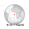 Outline Map of the Area around 10° 48' 54" S, 1° 46' 29" E, rectangular outline