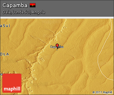 Physical 3D Map of Capamba