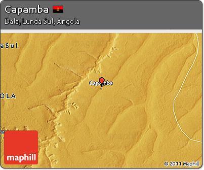 Physical 3D Map of Capamba