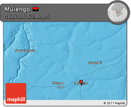 Political 3D Map of Muiengo