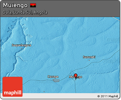 Political 3D Map of Muiengo