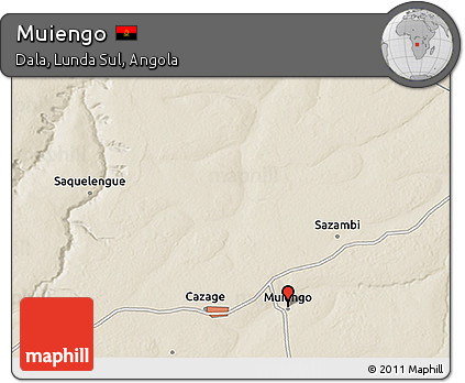 Shaded Relief 3D Map of Muiengo