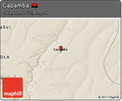 Shaded Relief 3D Map of Capamba