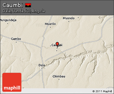 Shaded Relief 3D Map of Caumbi