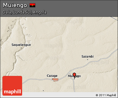 Shaded Relief 3D Map of Muiengo