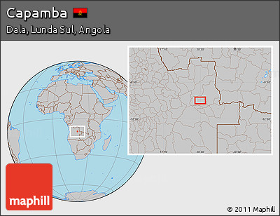 Gray Location Map of Capamba