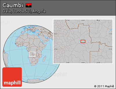 Gray Location Map of Caumbi