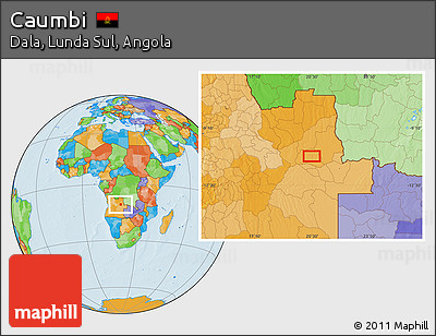 Political Location Map of Caumbi
