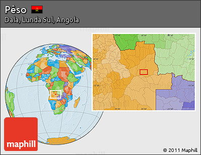 Political Location Map of Pêso