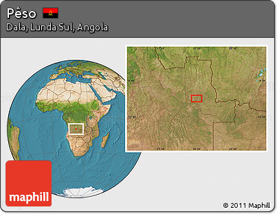 Satellite Location Map of Pêso