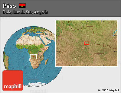 Satellite Location Map of Pêso