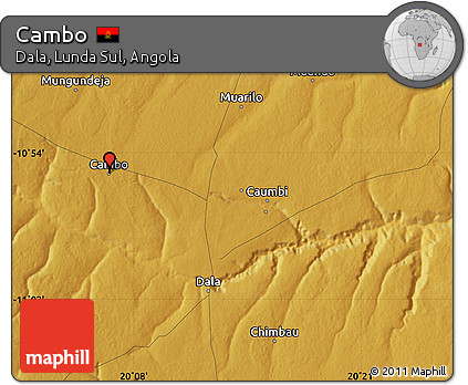 Physical Map of Cambo
