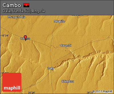 Physical Map of Cambo