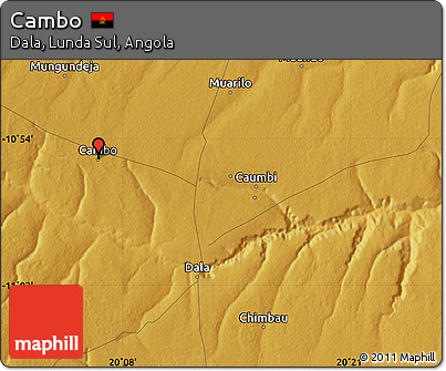 Physical Map of Cambo