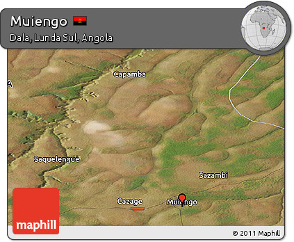 Satellite Panoramic Map of Muiengo