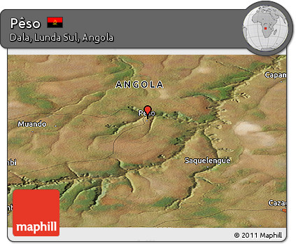 Satellite Panoramic Map of Pêso