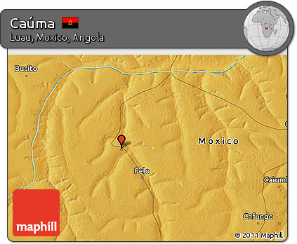 Physical 3D Map of Caúma