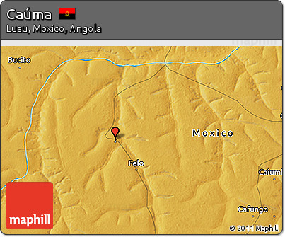 Physical 3D Map of Caúma