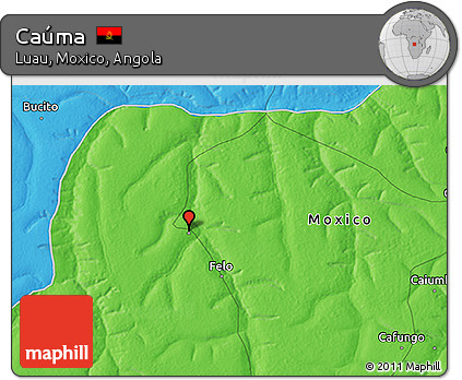 Political 3D Map of Caúma