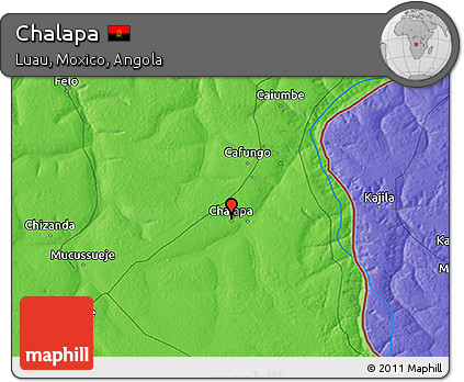 Political 3D Map of Chalapa