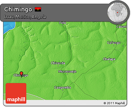 Political 3D Map of Chimingo