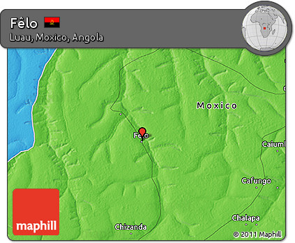 Political 3D Map of Fêlo