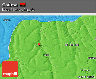 Political 3D Map of Caúma