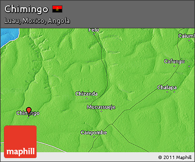 Political 3D Map of Chimingo