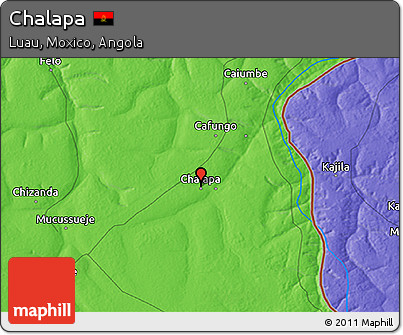 Political 3D Map of Chalapa