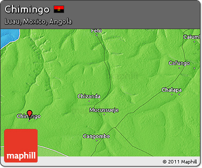 Political 3D Map of Chimingo